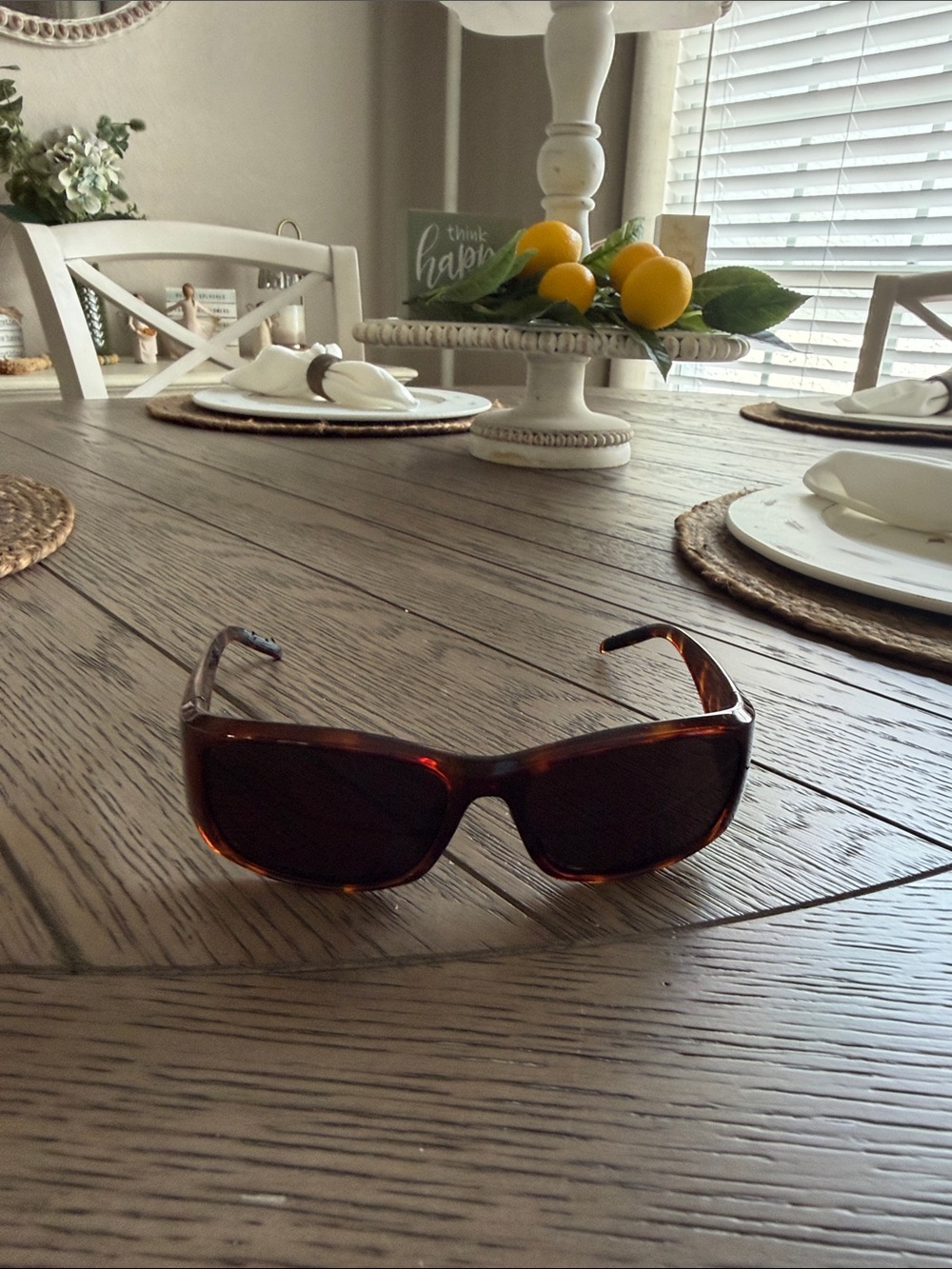 Bolle Tortoise Shell  Rectangular Sunglasses - Dark Lenses